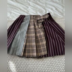 Tie Mini Skirt